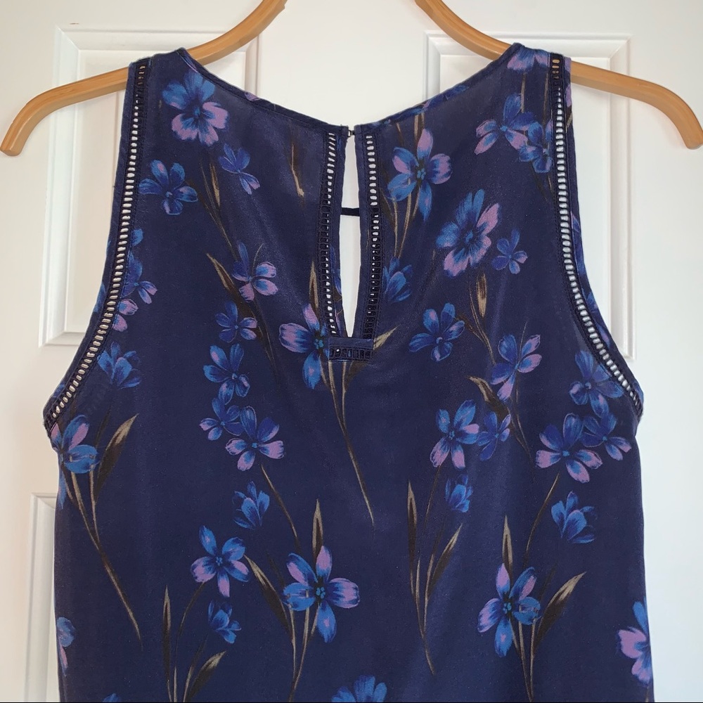 Anthropologie Greylin Floral Silk Tank, size Medium - Picture 5 of 9